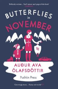 Cover imager for Butterflies in November by Auđur Ava Ólafsdóttir