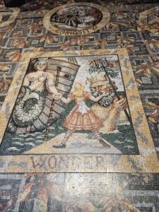 Detail from National Gallery mosaic floor - Alice in Wonderland